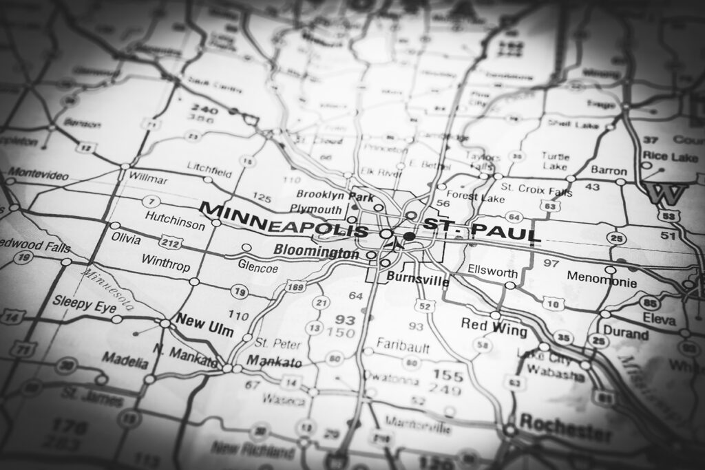 Minneapolis on the map
